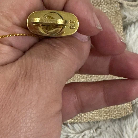 Vintage Louis Vuitton Brass Padlock & Key Necklace – No. 319 - Picture 8 of 9